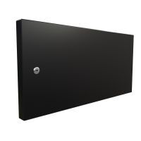 6RU Solid Metal Door for Wall Mount Racks Black Redback