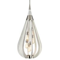 Pendant Light 6 Light ES Winter Moss Tear Drop 492mm CLA Lighting