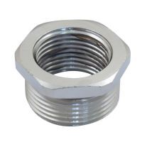 Thread Reducer M20 Male to M12 Female Nickel Brass Adaptaflex