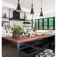 Pendant Light ES Cone Black 190mm CLA Lighting