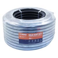 Solar Corrugated Conduit Heavy Duty 25mm Roll of 50m Black Tripac