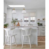 Pendant Light ES White Ellipse 205mm x 235mm CLA Lighting