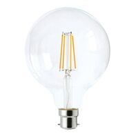 LED Globe ES G125 Filament 8W 2700K Clear Dimmable CLA Lighting