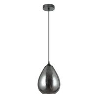 Pendant Light ES Smoke Glass Oval Raindrop 200mm CLA Lighting
