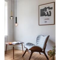 Pendant ES Diamond Cage Matt Black Copper 150mm CLA Lighting