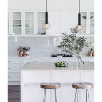 Pendant ES Diamond Cage Matt Black Copper 150mm CLA Lighting