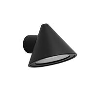 Outdoor Wall Light GU10 Cone Matt Black IP65 CLA Lighting