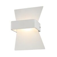Wall Light Up/Down 6W Bow Matt White 3000K 254lm CLA Lighting