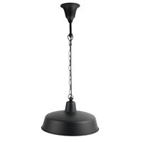 Pendant Light ES Angled Dome Matt Black IP23 400mm CLA Lighting