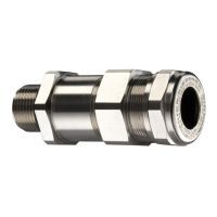 Ex de Unarmoured Barrier Gland M20 8.5-16mm Nickel Brass Kopex