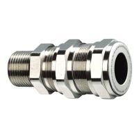 Ex de Armoured Cable Gland M25 12-20mm Nickel Plated Brass Kopex