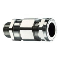 Ex de Armoured Barrier Gland M63 36-52mm Nickel Brass Kopex