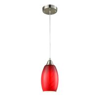 Pendant Light ES Amber Glass Ellipse Swirls 120mm CLA Lighting
