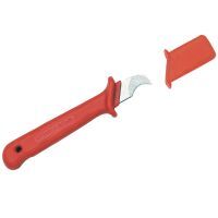 Cable Knife 1000V VDE Insulated Curved Blade Cabac