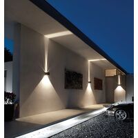 Outdoor Wall Light LED 6.8W 3000K Square Black IP54 CLA Lighting