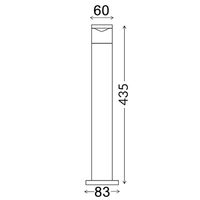 Bollard MR16 Low Glare Stainless Steel IP54 435mm CLA Lighting
