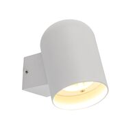 Outdoor Wall Light GU10 Oval Matt Black IP65 CLA Lighting