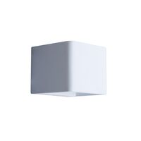 Wall Light Up/Down 6W Cube Matt White 3000K 450lm CLA Lighting