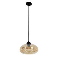 Pendant Light ES Smoked Glass Oval 275mm CLA Lighting