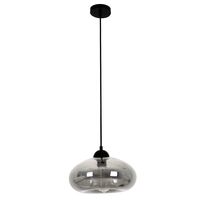 Pendant Light ES Smoked Glass Oval 275mm CLA Lighting