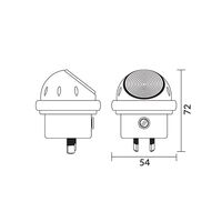 LED Nightlight Plug In 0.2W 6500K 360 Degree White CLA Lighting