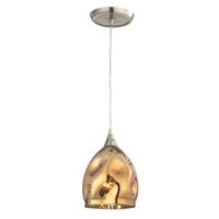 Pendant ES Champagne Dimpled Glass Ellipse 146mm CLA Lighting