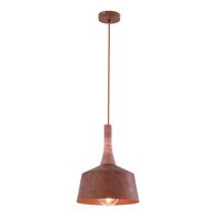 Pendant Light ES Dome Rustic Brown Travertine 270mm CLA Lighting