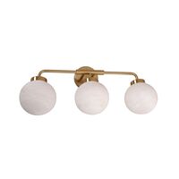 Wall Light ES 3 Light White Alabaster Sphere 140mm CLA Lighting