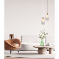 Pendant Light ES Pleated Opal Translucent Jar 200mm CLA Lighting