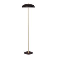Floor Lamp 2 Light ES Black Aluminium Brass 400mm CLA Lighting