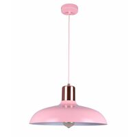 Pendant ES Dome Matt Grey Copper Highlight 400mm CLA Lighting