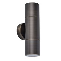 Pillar Light Up Down 12V MR16 Rustic Brass IP65 CLA Lighting