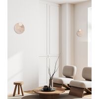 Wall Light G9 Round Travertine Beige with Switch CLA Lighting