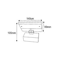 Wall Light Adjustable Uplight 6W Matt White 3000K CLA Lighting