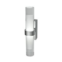 Wall Light Up/Down 2 Light Satin Chrome 3000K 230lm CLA Lighting