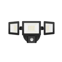 Security Floodlight 30W Tri-Colour Sensor Black IP65 CLA Lighting