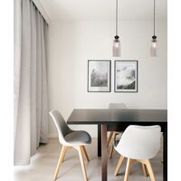 Pendant Light ES Clear Glass Ellipse Brass 120mm CLA Lighting