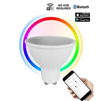 LED Smart Globe GU10 5W RGB Tri-Colour Dimmable CLA Lighting