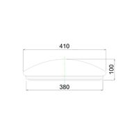 LED Oyster Smart 18W White 3000K-6500K IP44 340mm CLA Lighting
