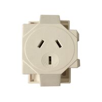 Plug Base Quick Connect 3 Pin 10A Earthed Pack of 10 CLA Lighting