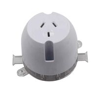 Plug Base Single 3 Pin 10A Earthed Pack of 10 CLA Lighting