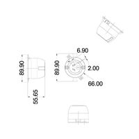 Plug Base Single 3 Pin 10A Earthed Pack of 10 CLA Lighting