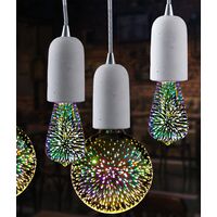 LED Globe BC ST57 Pear 4W Firework Effect 50lm CLA Lighting