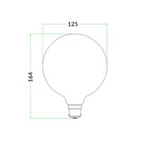 LED Globe ES G125 4W Firework Effect 50lm CLA Lighting