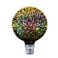 LED Globe BC G125 4W Firework Effect 50lm CLA Lighting