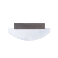 Wall Light 6W Curved Satin Nickel 3000K 460lm CLA Lighting