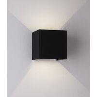 Outdoor Wall Light LED 6.8W 3000K Square Black IP54 CLA Lighting