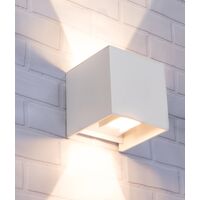 Outdoor Wall Light LED 6.8W 3000K Square Black IP54 CLA Lighting