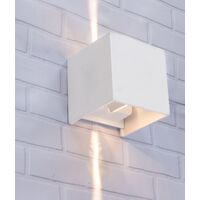 Outdoor Wall Light LED 6.8W 3000K Square Black IP54 CLA Lighting