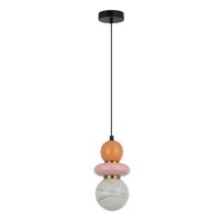 Pendant G9 Opal Diffuser Pink Peach Ceramic 120mm CLA Lighting